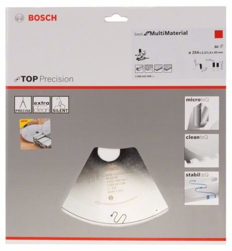 BOSCH körfűrészlap Top Precision Best for Multi Material 254 x 30 x 2,3 mm, 80 2608642098