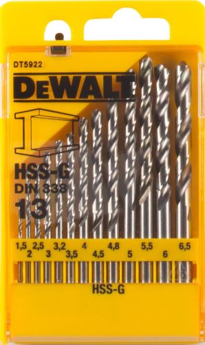 DEWALT HSS-G fúrókészlet, fémhez (13 db) DT5922