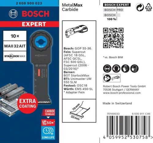 BOSCH EXPERT STARLOCKMAX MAII32AIT, 10 db 2608900023