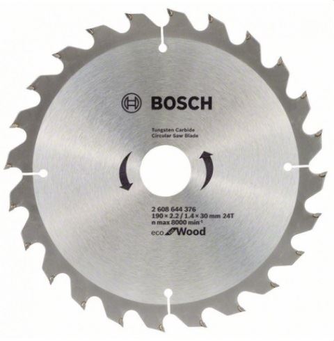 BOSCH Eco for Wood fűrészlap 190x2,2/1,4x30 24T 2608644376