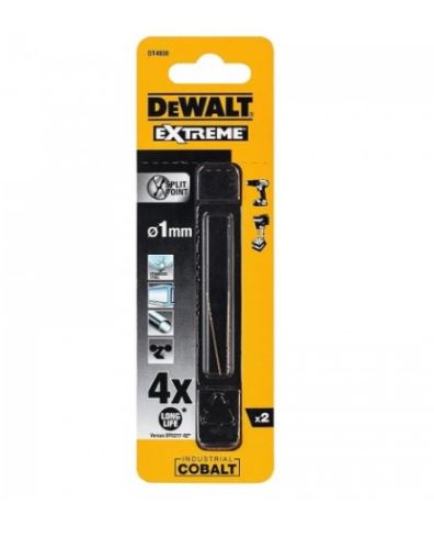 DEWALT Fémfúró HSS-E COBALT 1,0 x 34 mm (2 db) DT4958