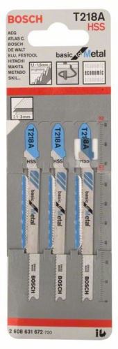 BOSCH Fűrészlap dugattyús fűrészhez T 218 A Basic for Metal (3 db) 2608631672