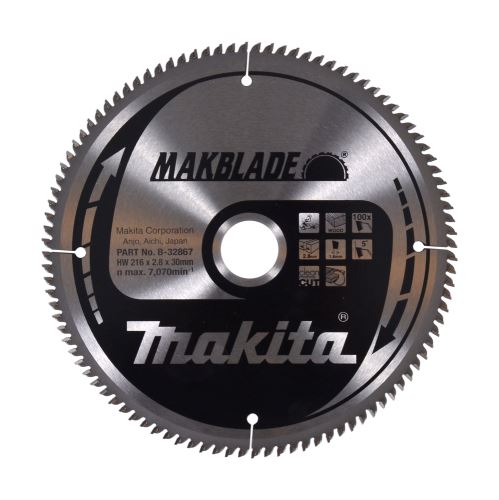 MAKITA fafűrészlap MAKBLADE 216x2,8x30 mm 100 fogú B-32867