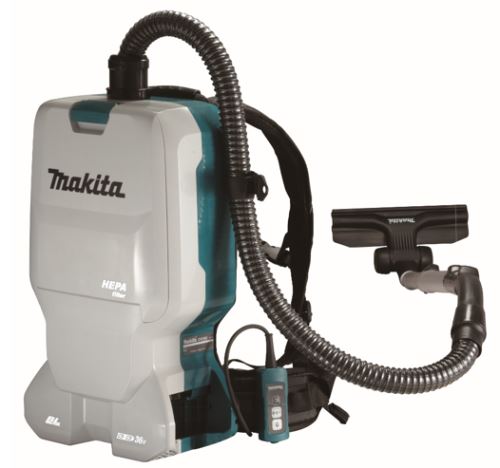 MAKITA Akkus hátizsákos porszívó Li-ion LXT 2x18V, akkumulátor nélkül DVC660Z