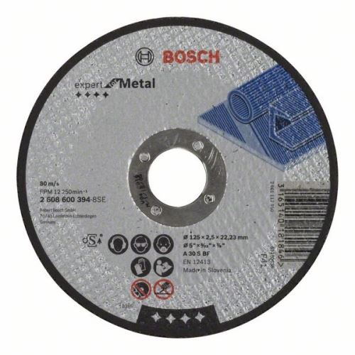 BOSCH Vágótárcsa egyenes A30SBF, 150 mm, 2,5 mm 2608600382