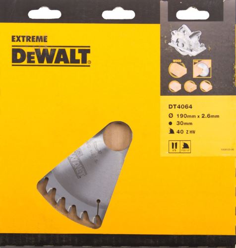 DEWALT fűrészlap ATB 10°, 184 x 16 mm, 40 fog, finom vágás DT4063