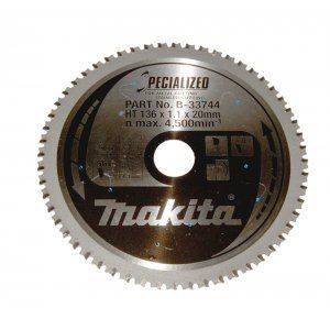 MAKITA fűrészlap acél SPECIALIZÁLT 136x1,1x20 mm 56 fogú B-33744