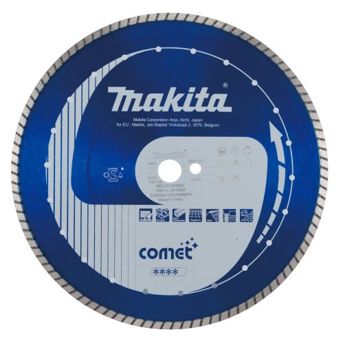 MAKITA gyémánt vágótárcsa Comet Turbo 350x25,4 mm B-13057