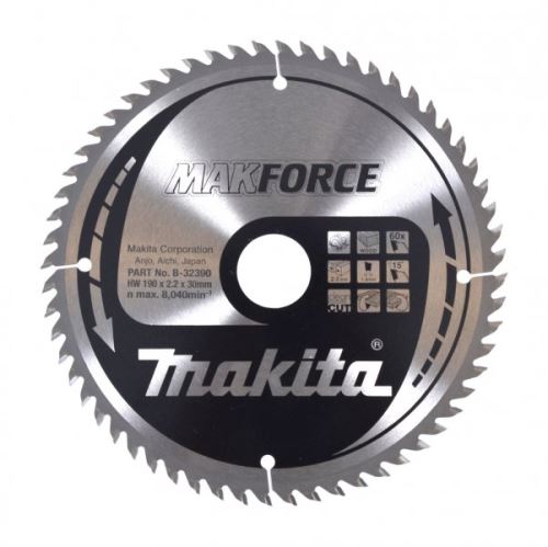 MAKITA Fűrészlap fához 190mm 60T B-32390