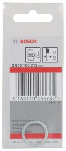 BOSCH szűkítő gyűrű fűrészlapokhoz 20 x 16 x 1,5 mm 2600100212