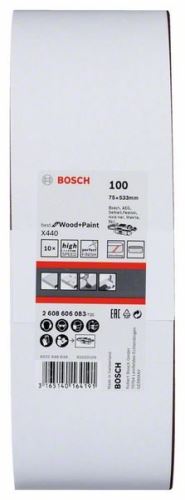 BOSCH 10 részes csiszolószalag készlet X440 75 x 533 mm, 100 2608606083