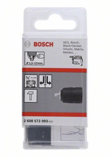 BOSCH gyorskioldó tokmányok 13 mm-ig 1,5-13 mm, 3/8" – 24 2608572093