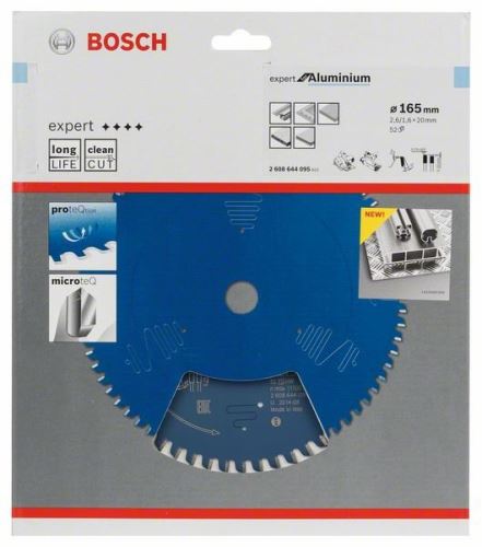 BOSCH Expert fűrészlap alumíniumhoz 165 x 20 x 2,6 mm, 52 2608644095