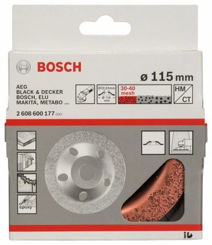 BOSCH keményfém edénykerék 115 x 22,23 mm; rendes, 2608600177 lakás