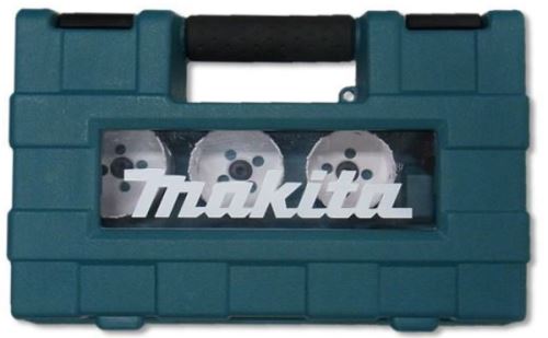 MAKITA BiM furatok készlet (menettel) 19, 22, 29, 38, 44 és 57 mm + 2x adapter + 2x központosító fúró HSS-G, 11 db D-63965