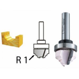 MAKITA Profilvágó csapágyszárral 8 mm, 22x13x54 mm D-48262