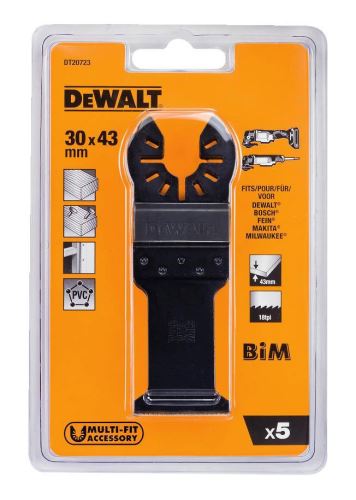 DEWALT fűrészlapok fa vágásához szögekkel, 30 x 43 mm (5 db) DT20723