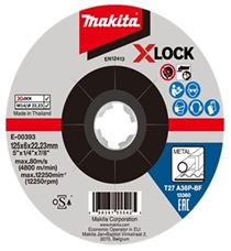 MAKITA köszörűkorong acél X-Lock 125x6x22,23 mm E-00393