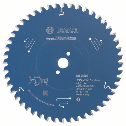 BOSCH Expert fűrészlap alumíniumhoz 184 x 16 x 2,6 mm, 48 2608644098