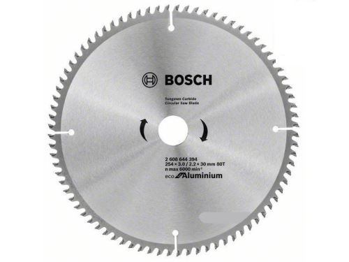 BOSCH Eco fűrészlap alumíniumhoz 254x3,0/2,2x30 80T 2608644394