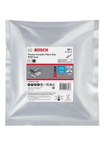 BOSCH EXPERT PRISMA X-LOCK szálas tárcsa R782,125,P60,25db 2608621825