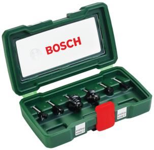 BOSCH 6 részes keményfém marókészlet (Ø szár 6 mm) 2607019464