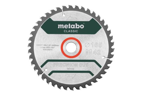 METABO fűrészlap 165 x 20 mm, 42 fog, 5° 628026000