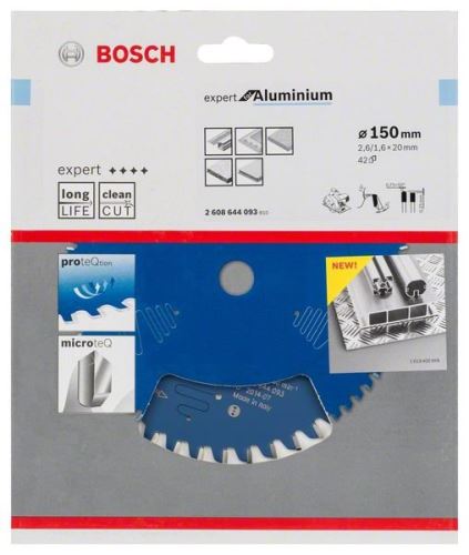 BOSCH Expert fűrészlap alumíniumhoz 150 x 20 x 2,6 mm, 42 2608644093