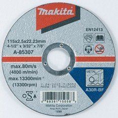 MAKITA pengevágó acél 115x2,5x22,23 mm A-85307