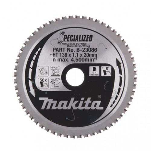 MAKITA fűrészlap (56Z) 136x20 B-23086