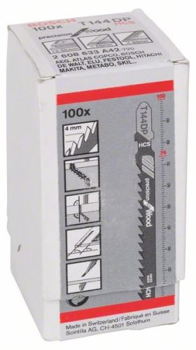 BOSCH Fűrészlap dugattyús fűrészhez T 144 DP Precision for Wood (100 db) 2608633A42