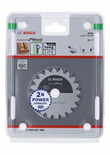 BOSCH fűrészlap akkumulátoros fűrészekhez 2608837666