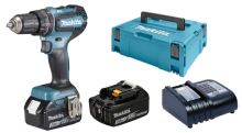MAKITA akkus ütvecsavarozó Li-ion LXT 18V (2x 3Ah akkumulátor, Makpac) DHP485SFJ MAKITA akkus ütvecsavarozó Li-ion LXT 18V (2x 3Ah akkumulátor, Makpac) DHP485SFJ