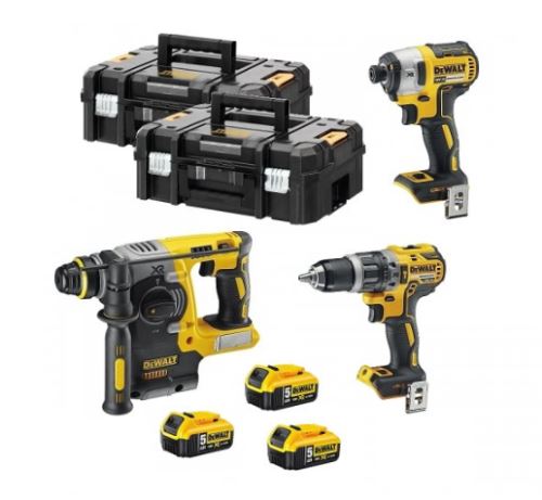 DEWALT Kombinált akkumulátoros szerszámkészlet 18V DCK368P3T