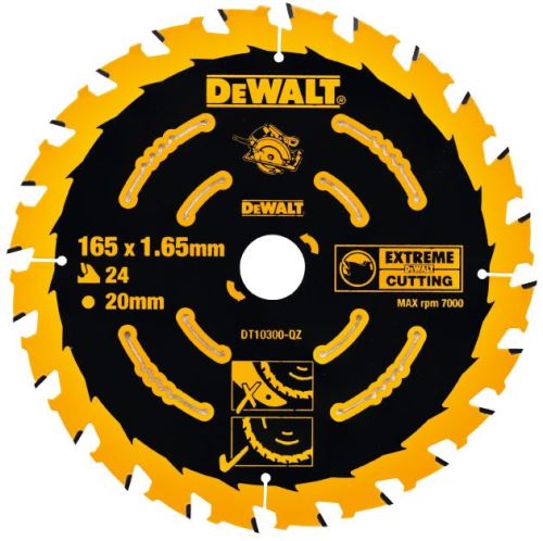 DEWALT EXTREME fűrészlap, 184 x 16 mm, 40 fog, ATB + 20°, finom vágás DT10303