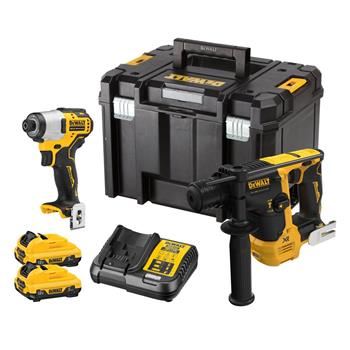 DEWALT 12V akkumulátoros kompakt szerszámkészlet, 2x elem, TSTAK DCK2104L2T