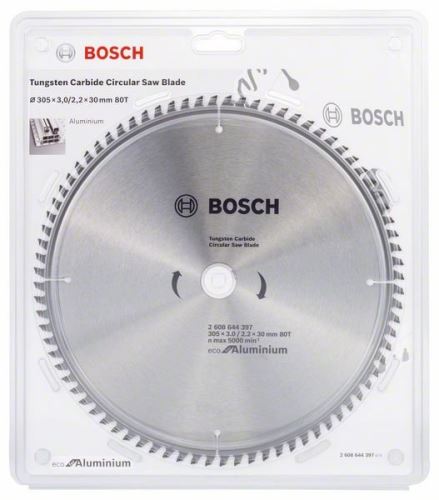 BOSCH Eco fűrészlap alumíniumhoz 254x3,0/2,2x30 96T 2608644395