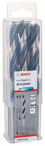 BOSCH csavarfúró HSS PointTeQ 11,8 mm (5 db) 2608577286