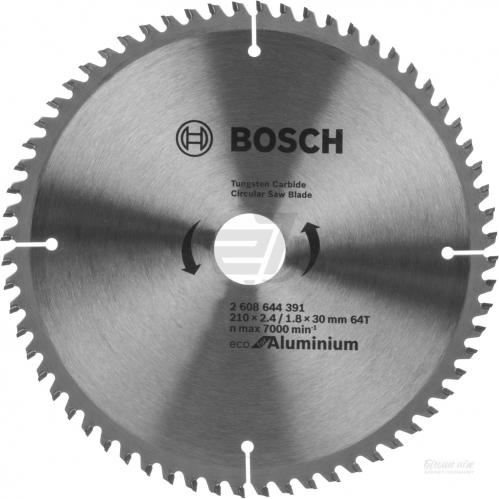 BOSCH Eco fűrészlap alumíniumhoz 210x2,4/1,8x30 64T 2608644391