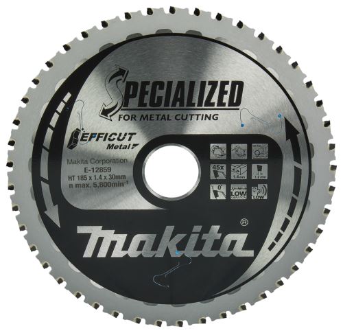 MAKITA fűrészlap acél Efficut 185x1,4x30 mm 45 fog CS002G E-12859