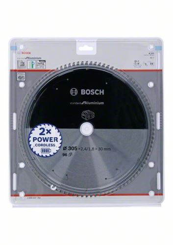 BOSCH Fűrészlap akkus fűrészekhez; Standard alumíniumhoz 305x30x2,4/1,8x96T 2608837782