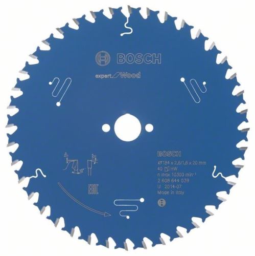 BOSCH Expert fűrészlap fához 190 x 30 x 2,6 mm, 40 2608644048