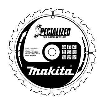 MAKITA fa fűrészlap SPECIALIZÁLT kivitel 235x2,8x30 mm 16 fogú B-13699