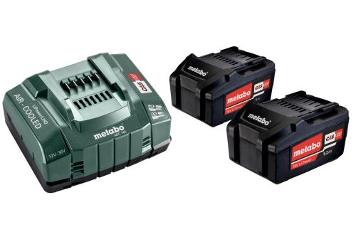 METABO alapkészlet (töltő + akkumulátorok) 18V / 2 x 5,2 Ah 685051000