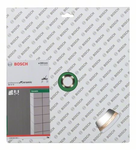 BOSCH gyémánt vágótárcsa szabvány kerámiához 300 x 30+25,40 x 2 x 7 mm 2608602540