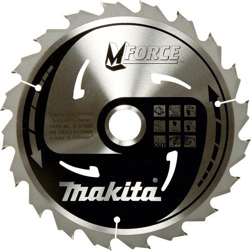 MAKITA fűrészlap fához MFORCE 190x2x30mm 24Z B-32041