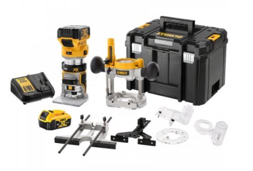 DEWALT Akkus kombinált marógép 18V 2x5.0Ah DCW604P2