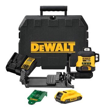 DEWALT zöld lézer 3 x 360° DCLE34031D1