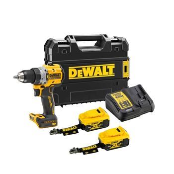 DEWALT 18V AKU fúró 2x5Ah LR, töltő, Tstak DCD805P2LRT