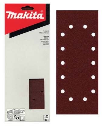 MAKITA csiszolópapír 115x280 mm 14 lyukú K150, 10 db P-33059